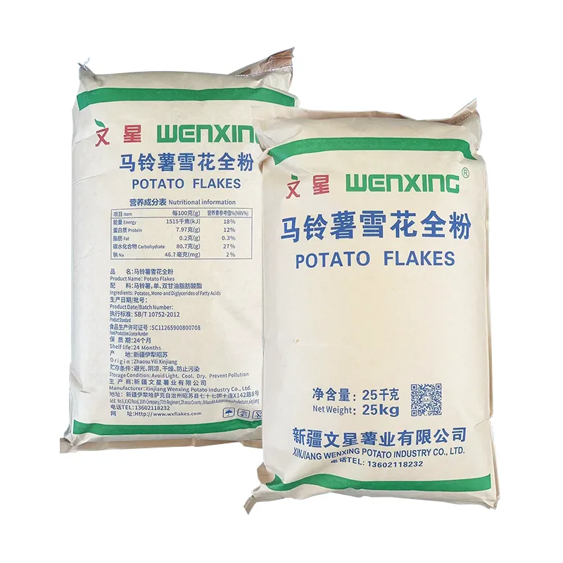 Farina di fiocchi di neve di porridge istantaneo di cereali, patate disidratate