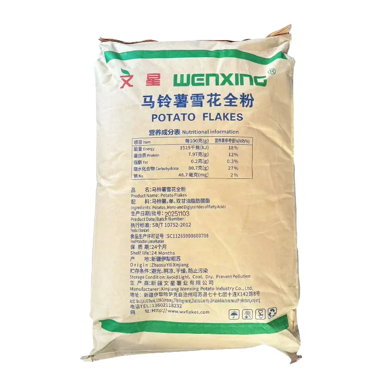 Salsicce e prodotti a base di carne Farina di patate con fiocchi di neve